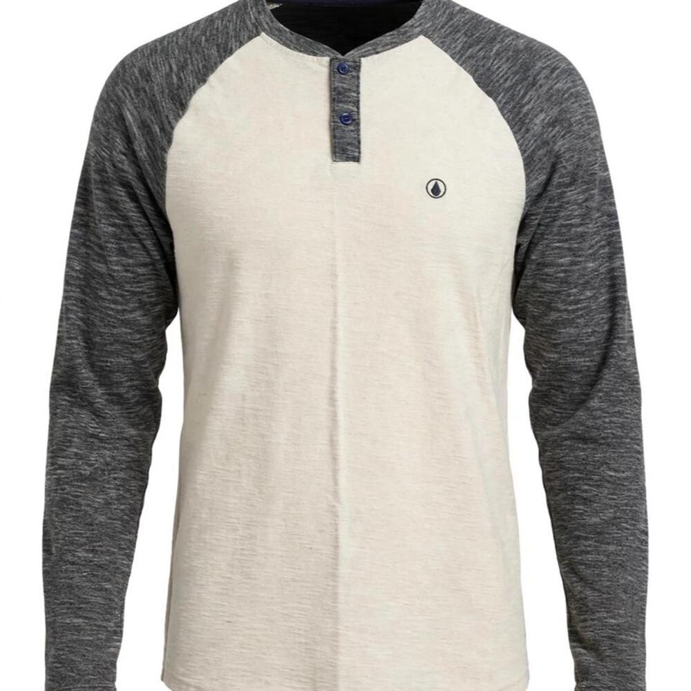 Volcom Raglan Long Sleeve Shirt Men's Size L